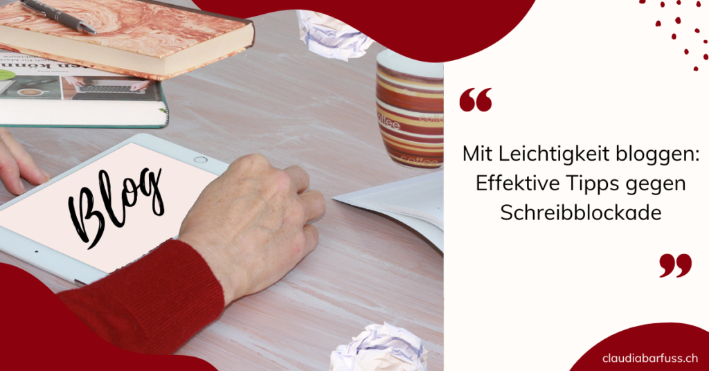 Schreibblockade überwinden: Praktische Tipps für's Bloggen
